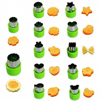 Stainless Steel Cookie, Vegetable, and Fruit Cutters: Baking and Food Prep Tools
