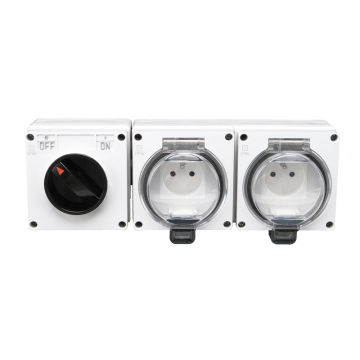 French Electrical Socket - 16A Plug Waterproof IP66 Wall Outlet
