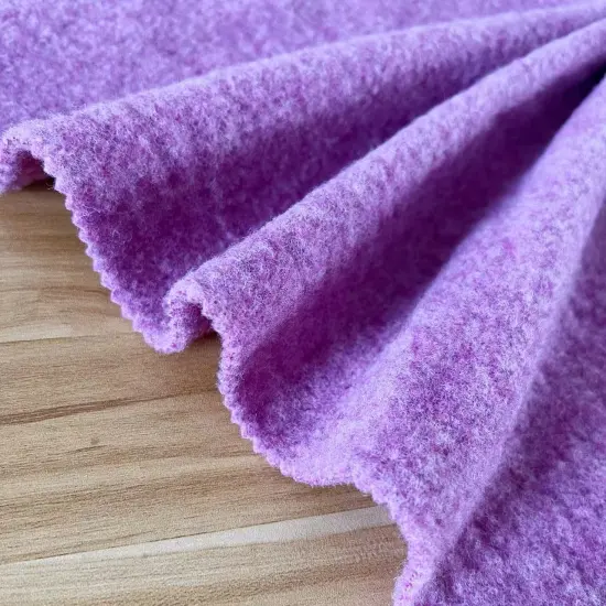 100% Knitted merino wool fleece fabric