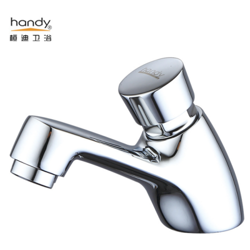 Deck Mounted Hand Push Faucet Self Closing