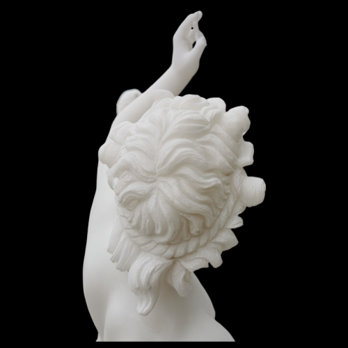 Classical Greek Nude Replica in White Marble​