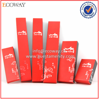 eco friendly hotel amenities set cosmetic paper box china hotel product