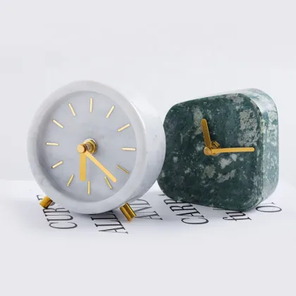 Factory Direct High-Quality Desk & Table Clocks: Marble Alarm Clocks for Home Decor