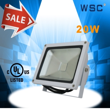 UL Listed E478647 ip65 portable led flood light 20w led flood light with Bridgelux chip