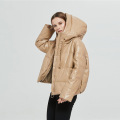 2021 Customized Winter Womens Bubble Jacket mit Kapuze