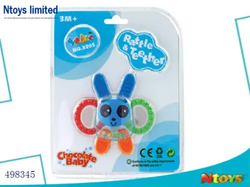 HOT SELLING LOVELY SHAPE ABS BABY RATTLE , 6520611