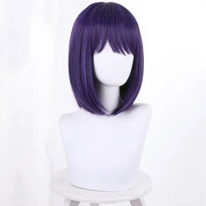 35cm Short Purple Anime Wig - Kitagawa Marin Cosplay Wigs for Women