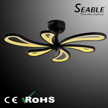 White and black acrylic ceiling fan with light LED ceiling light