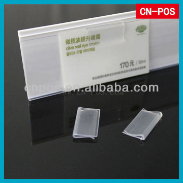 plastic label holders for shelves display