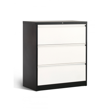 Black 3 Drawers Metal Filing Storage Cabinets