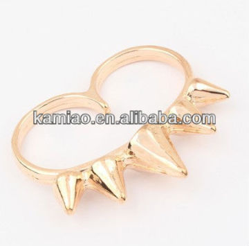 2015 fancy punk girls metal long finger rings