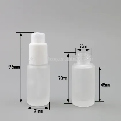 Skin care 20ml frosted glass bottle for elite fluid