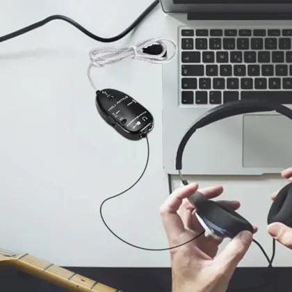 USB Guitar Effects Cable Link Cable Interface Cable Guitar Link Interface Link Audio Guitar Adapter For PC