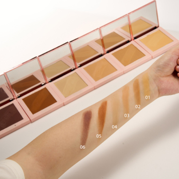 Face Pressed Powder Makeup Private Label Foundation Matte Full Coverage Powder Foundation Oil-Control Lightweight