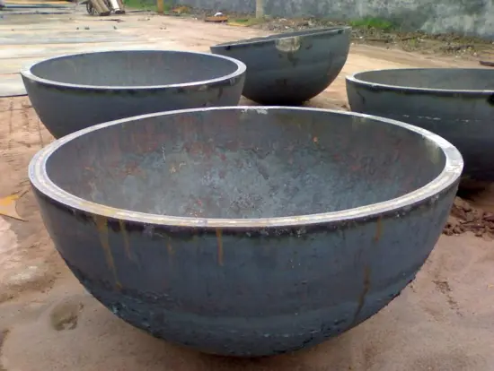 Seamless carbon steel pipe cap Butt welded fitting