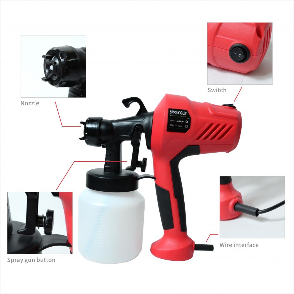 High pressure art paint spray gun