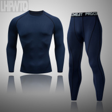 Men's Workout Sports Suit Gym Fitness Compression Clothes thermal underwear Running Jogging Sport Wear Exercise Workout Tights