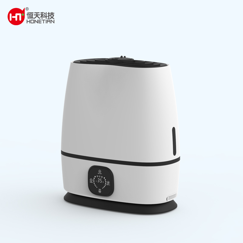 HONETIAN 8 timer warm mist or cool mist night light remote control 6.0L capacity visvible water level indoor hybird humidifier
