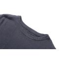 Men's Knitted Garment-Dye Stone Wash Crew-Neck Pullover