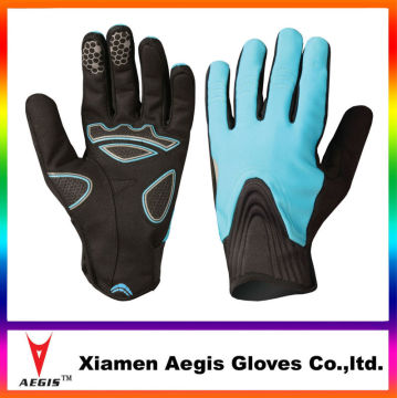 wholesale blue cycling gloves 2014 winter blue wear glove