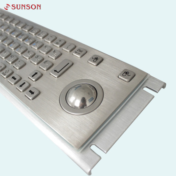 English Numeric Metal Keyboard Trackball USB IP65