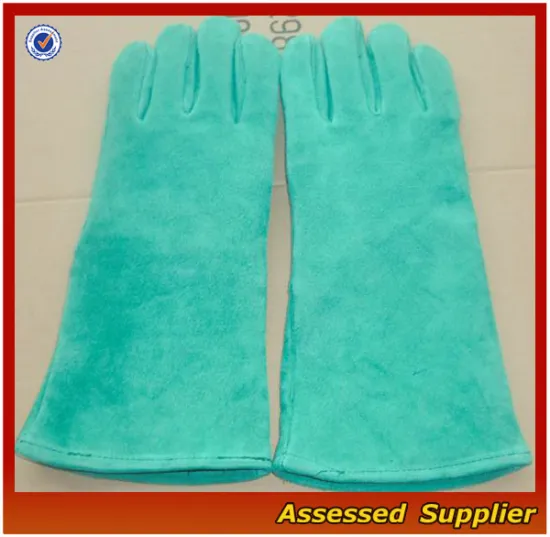 AXWG-21 leather welding hand gloves/cow split hand gloves for welder/super low price welding hand gloves