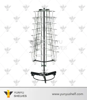 Hot sale floor standing metal magazine racks