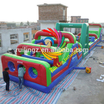 commercial giant inflatable military obstacle course for sale