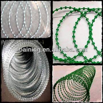 Concertina razor barbed wire cross type (factory)