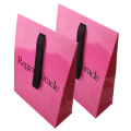 Unique Gift Coated Paper Bag with Ribbon Handles