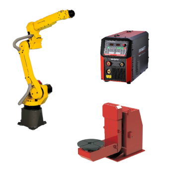 FANUC M-10iA/12 Welding Robot with MEGMEET Welder and CNGBS Positioner for Automation