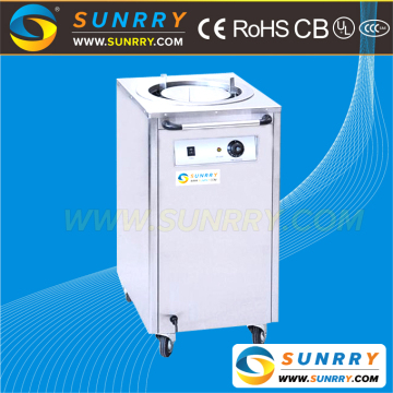 2017 lastest buffet chafing dish warmer restaurant plate warmer machine with glass dish
