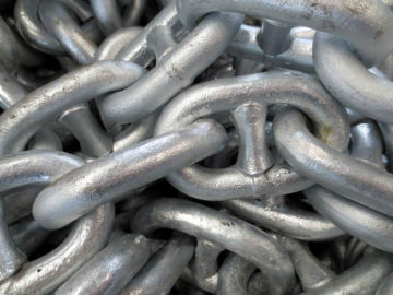 Zinc plating link anchor chain