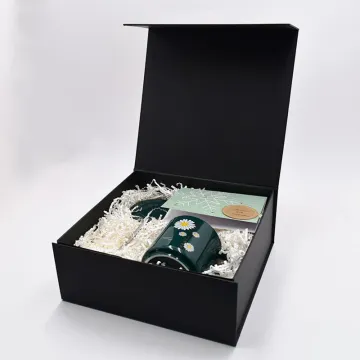 Matt Black Folding Collapsible Rigid Boxes