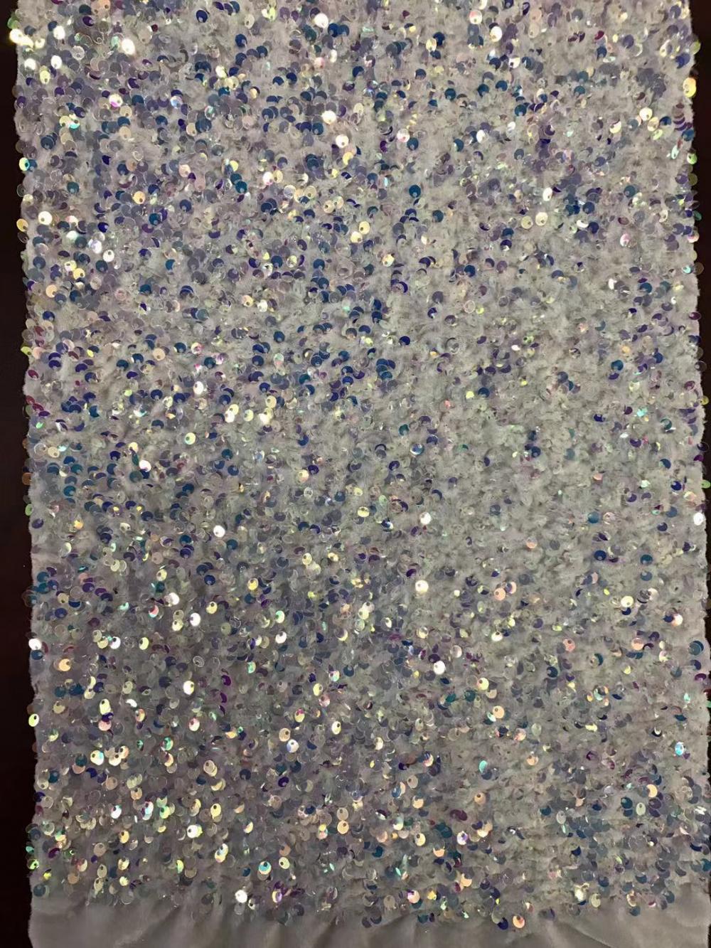 Less sequin lint embroider fabric