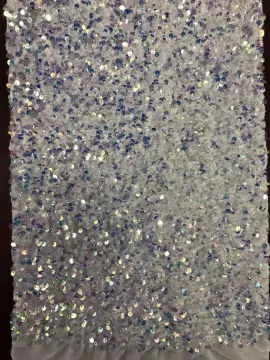 Less Sequin Lint Embroider Fabric