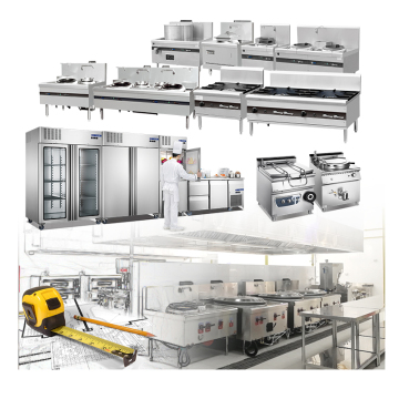 Customized Restaurant Kitchen Equipment Full Set Restaurant Cooking Equipment Supplies Commercial