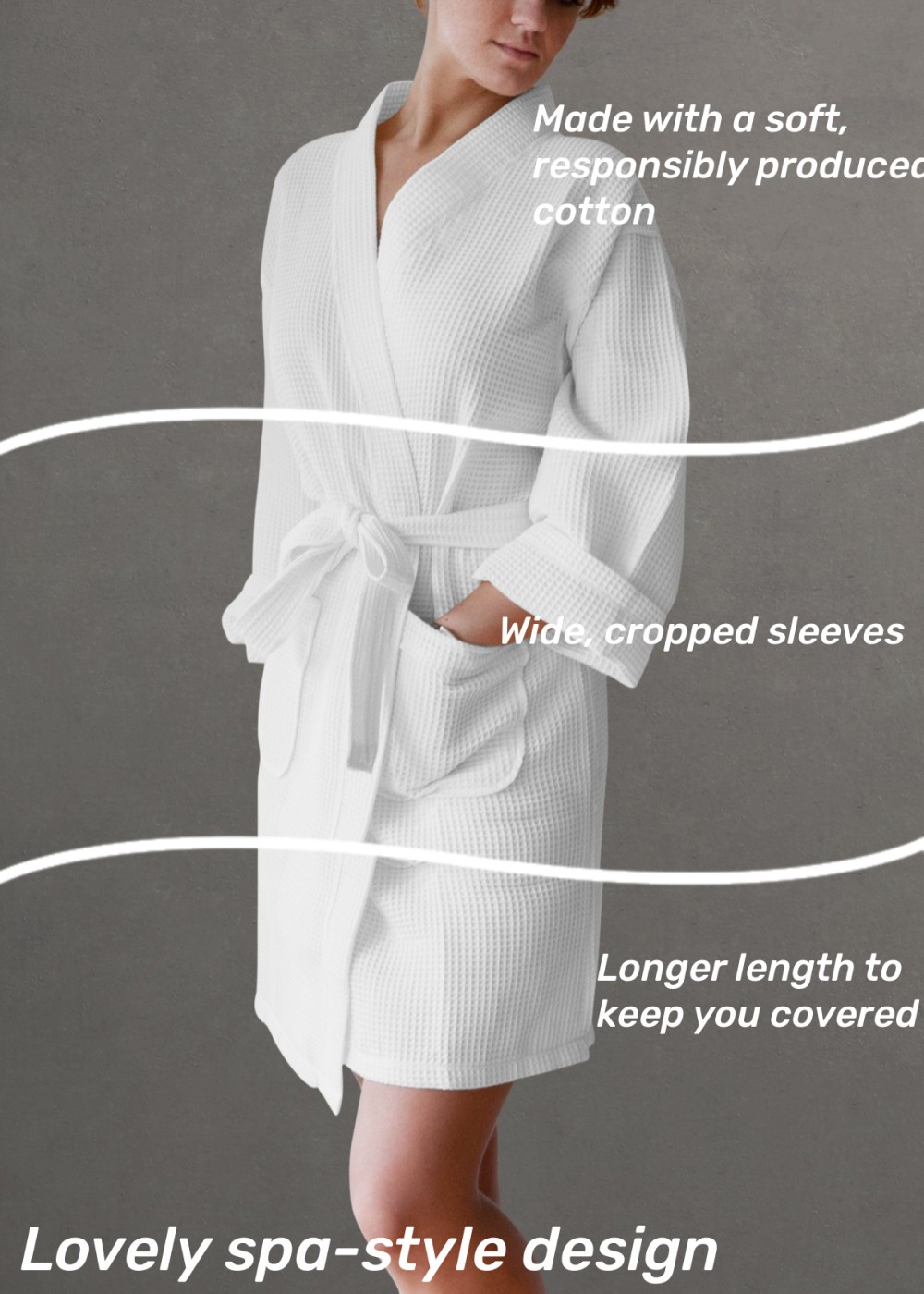 Cotton Waffle Robe