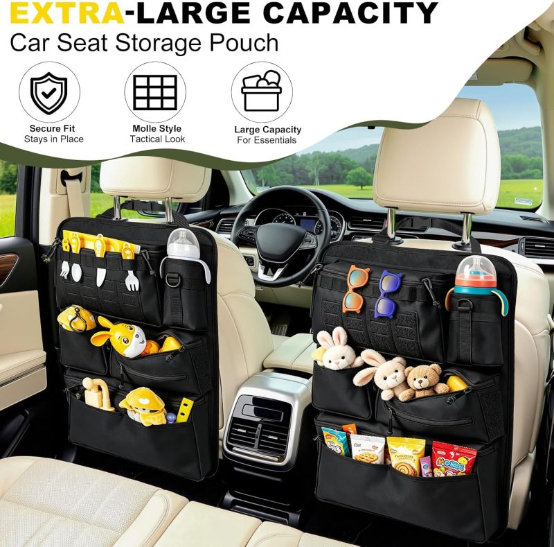 Universal Car Seat Back Organizer with 7 Storage Pockets