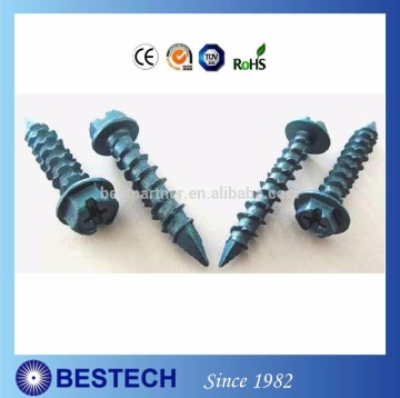 Drilling Concrete and Installing Fasteners with Torx Head Slotted Hex Concrete Screws