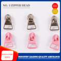Nylon long plate head spray painted zipper head