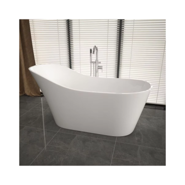 Modern Simple Design Freestanding Solid Surface Bathtubs for Hotel Bathrooms