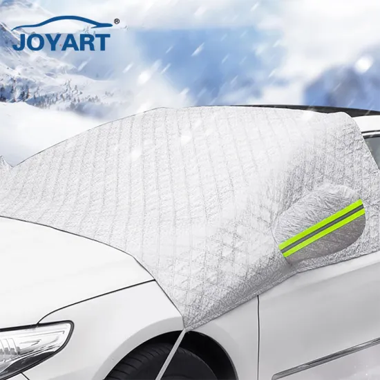 Durable Rainproof Snow Car Cover with Strap for Windshield Ice Frost Protection and Sun Shade