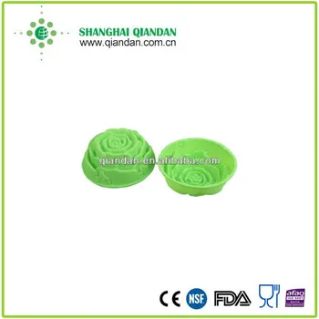 hot selling nonsticky rose shaped silicone cake /muffin/ tart molding for valuntine's day
