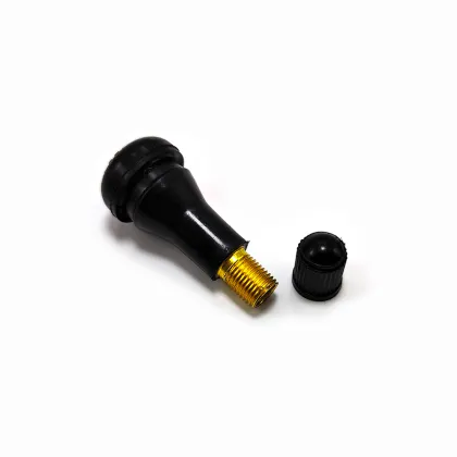 Tire Valve Stems TR413 - Black Snap-in Valve Stems for Tubeless Tires (41mm Tall)