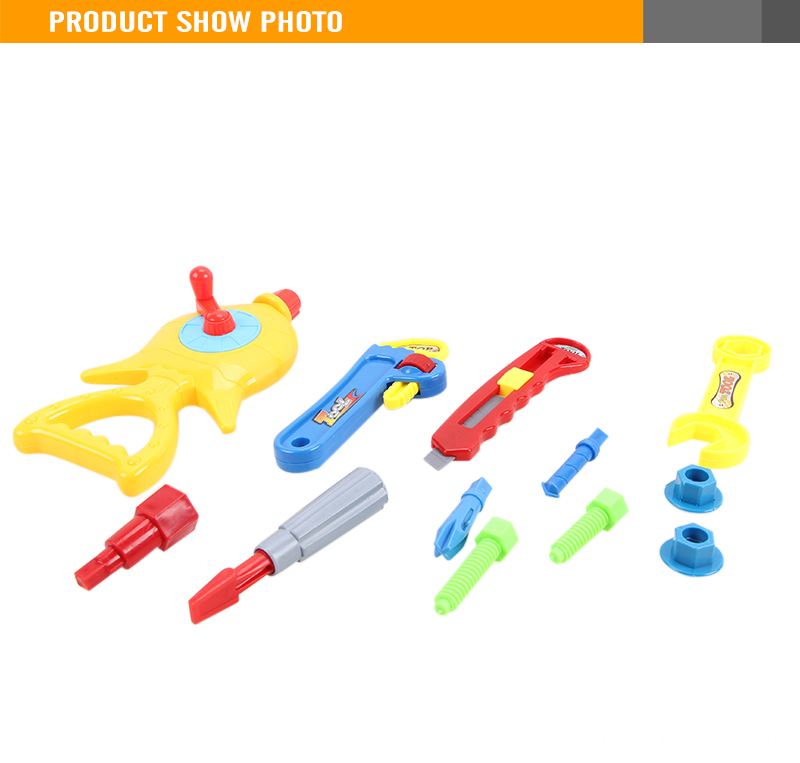 Child plastic toy tool set