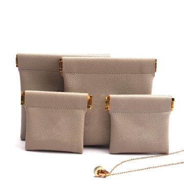 Custom Printed PU Leather Waterproof Jewelry Storage pouch