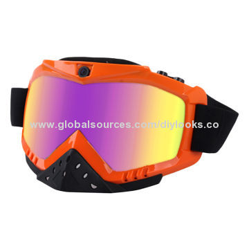 720P HD Sports Snow Goggles DVR, Take Photo/Video/Recording Function, Supports TF Card