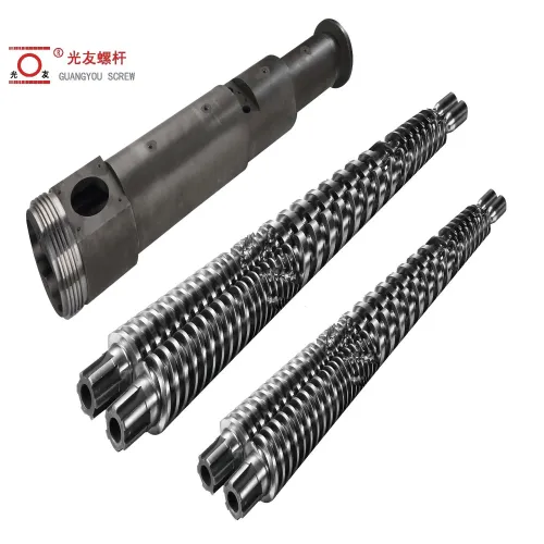 Long-life precision-machined alloy abs conical twin screw barrel