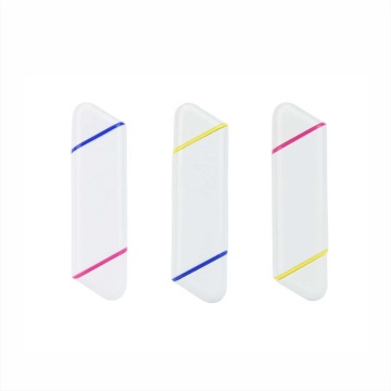 Custom Brand Printed Children's 2 Colors Mini Plastic Highlighter Stick Marker Pen